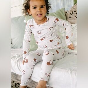 Baby Bamboo Pajamas Coconut Print